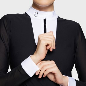 Samshield Damen Turniershirt Langarm Faustine Premium Jet Black