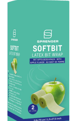 Sprenger Latex bit bandage / Gebiss Bandage mit Apfelgeschmack