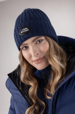 Equiline Unisex Strickmütze Clana Navy Peony