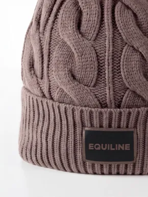 Equiline Damen Strickmütze mit Bommel EQGat Greige