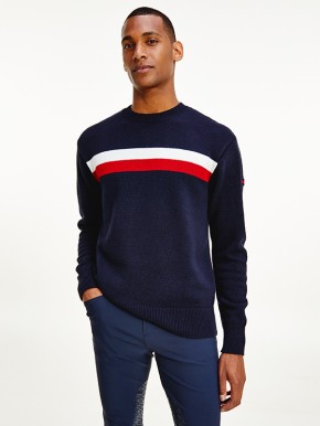 Tommy Hilfiger Equestrian Herren Pullover Desert Sky M