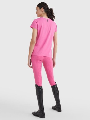 Tommy Hilfiger Equestrian Damen T-shirt rundhals radiant pink M