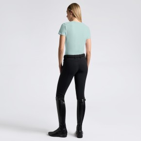 Cavalleria Toscana Damen Baumwoll T-Shirt light teal green