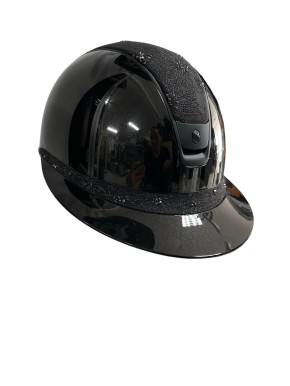 Samshield Miss Shield Shadowglossy 2.0 schwarz Konfiguration Top und Frontal Band Spring Flower 57 M