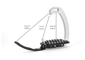 Tech Stirrups Steigbügel Venice Sloped Evo silber/pink