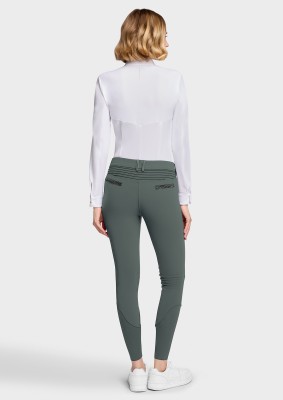 Samshield Damen Kniegrip Reithose Adele Crystal Fabric Dark Forest