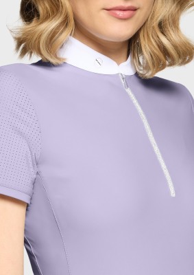 Samshield Damen Kurzarm Turniershirt Aloise Lavender Grey