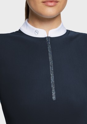 Samshield Damen Kurzarm Turniershirt Aloise Navy