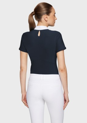 Samshield Damen Kurzarm Turniershirt Aloise Navy