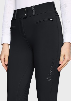 Samshield Damen Reithose Vollgrip Highwaist Claranova Schwarz