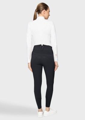 Samshield Damen Vollgrip Reithose Claranova schwarz
