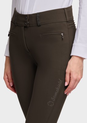 Samshield Damen Vollgrip Reithose Highwaist Clara Crystal Fabric Mocha