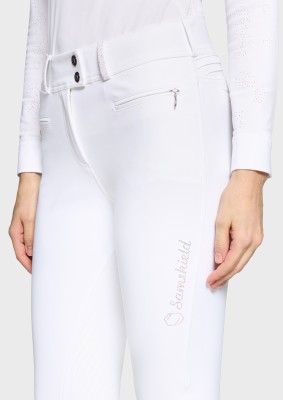 Samshield Damen Reithose Vollgrip Highwaist Clara Premium weiß