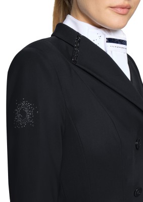 Samshield Damen Premium Frac – Damen Dressurfrack mit Swarovski® Kristallen schwarz 34 (FR 36)