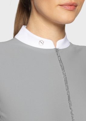 Samshield Damen Langarm Turniershirt Lou Light Grey