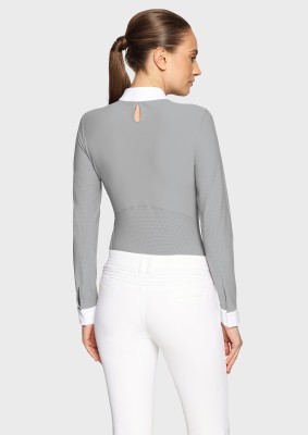 Samshield Damen Langarm Turniershirt Lou Light Grey