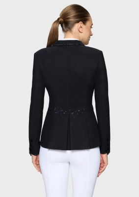 Samshield Damen Turnierjacket Victorine Crystal Fabric Schwarz 32 (FR 34)