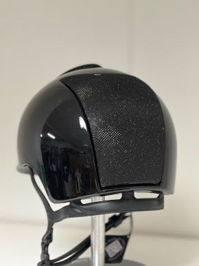 Kep Reithelm mit Inlay Cromo 2.0 Luminor swarovski Frame Polo schwarz 53M