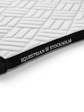 Equestrian Stockholm Dressur Schabracke Modern White Black Edition Full