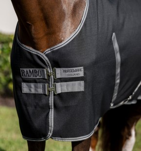 Horseware Rambo Stalldecke Stable Rug 0g schwarz 145