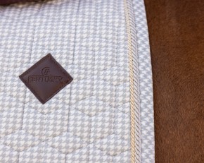 Kentucky Schabracke Velvet Print Springen Grau