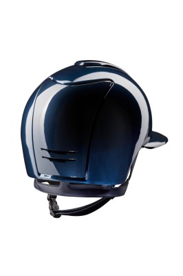 KEP Reithelm Cromo 2.0 m. Inlay Glänzend Shine Polo blau 59L