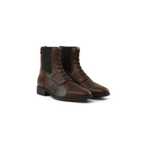 Dyon Stiefelette mit Schnürung aus Leder Braun